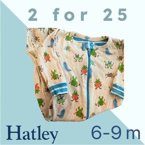 🌙 2/25$ 🇨🇦👍*GUC* HATLEY |6m | Unisex Baby PJ Sleeper bug 🌳 💕💕